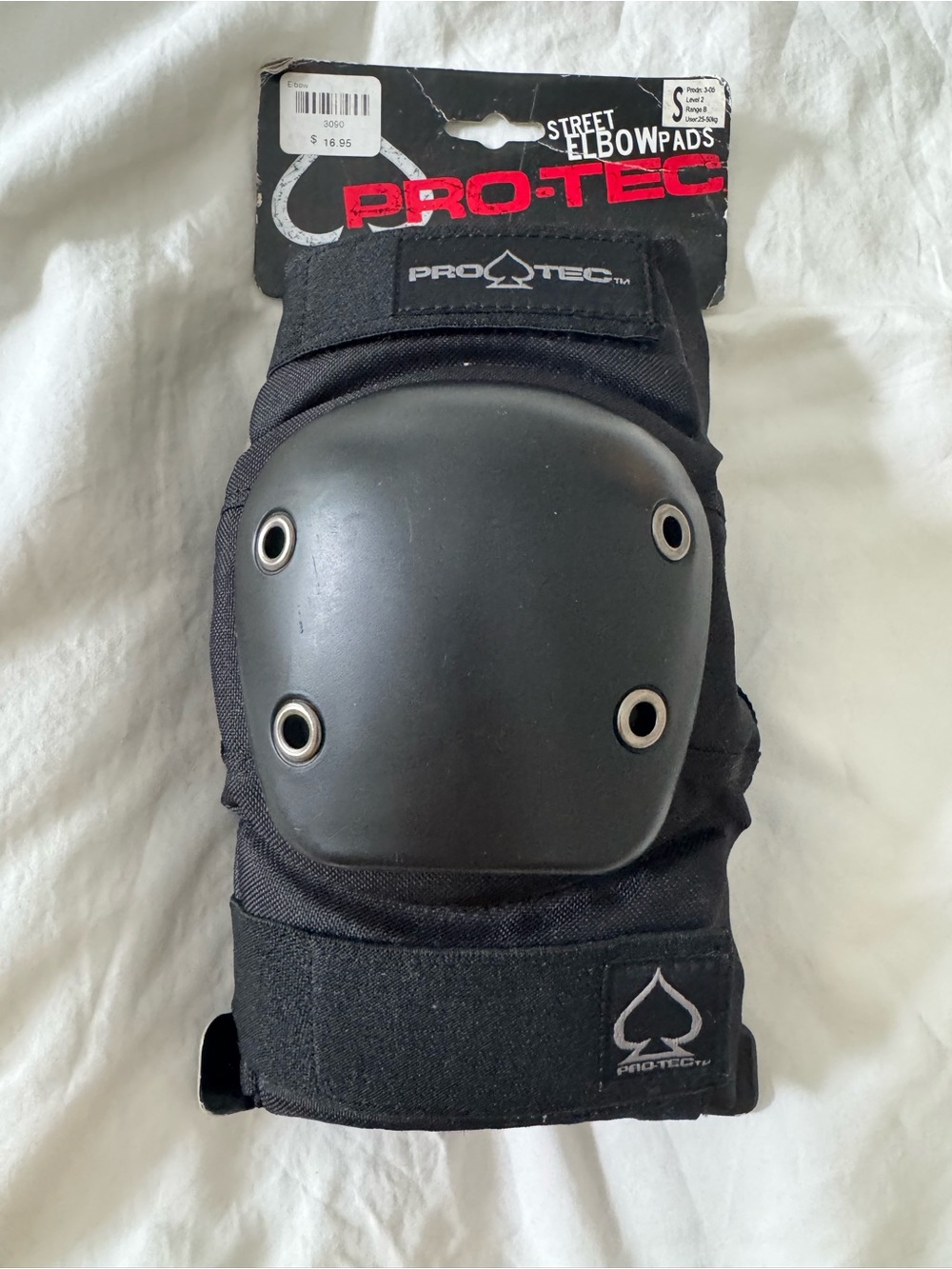 Pro-Tec Street Elbow Pads S Black Skate BMX Rollerblade Protective 25-50 kg NWT